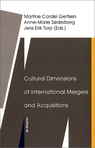 Cultural Dimensions of International Mergers and Acquisitions (Text, Translation, Computational Processing)