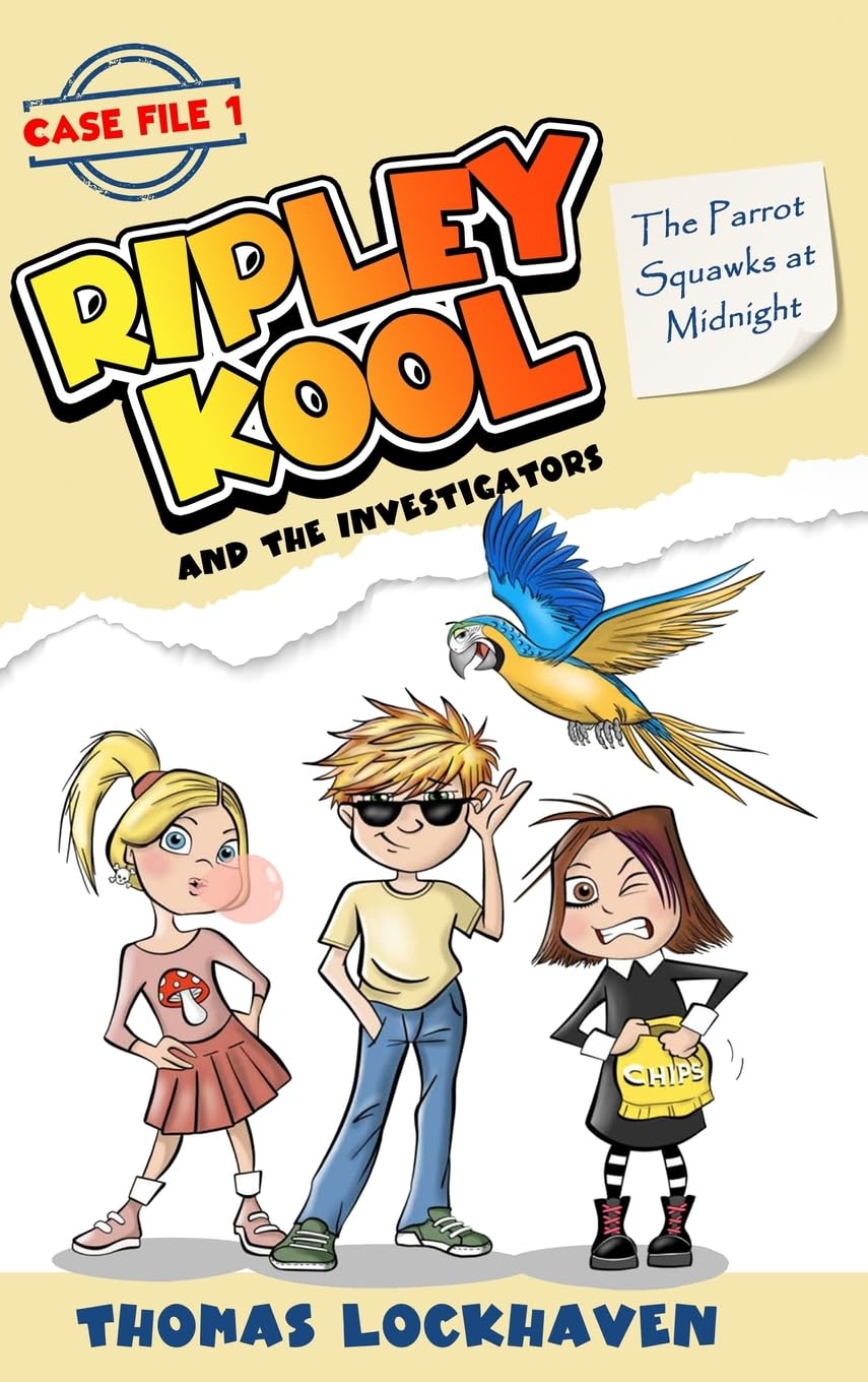 The Parrot Squawks at Midnight (Case File 1): Ripley Kool and the Investigators: Ripley Kool and the Investigators - Chapter Book with Black-and-White ... (Black-and-White Edition), Band 1)