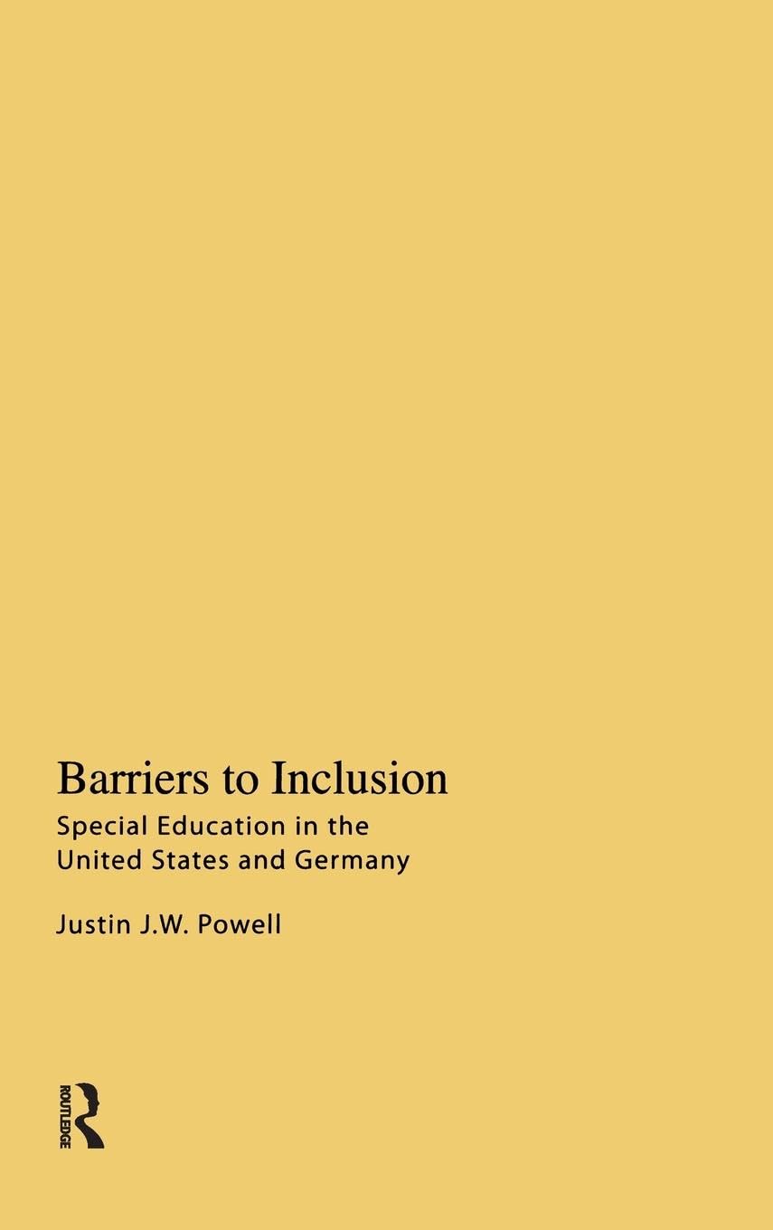 Barriers to Inclusion: Special Education in the United States and Germany