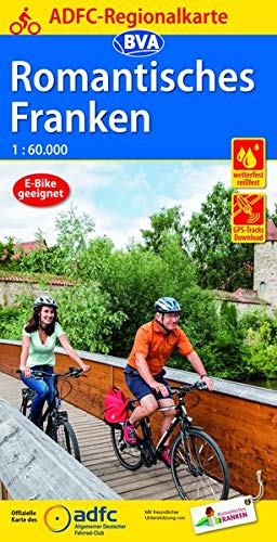 ADFC-Regionalkarte Romantisches Franken, 1:60.000, reiß- und wetterfest, GPS-Tracks Download (ADFC-Regionalkarte 1:60.000)