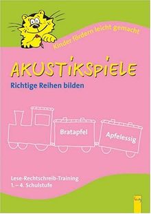 Akustikspiele - Richtig Reihen bilden.