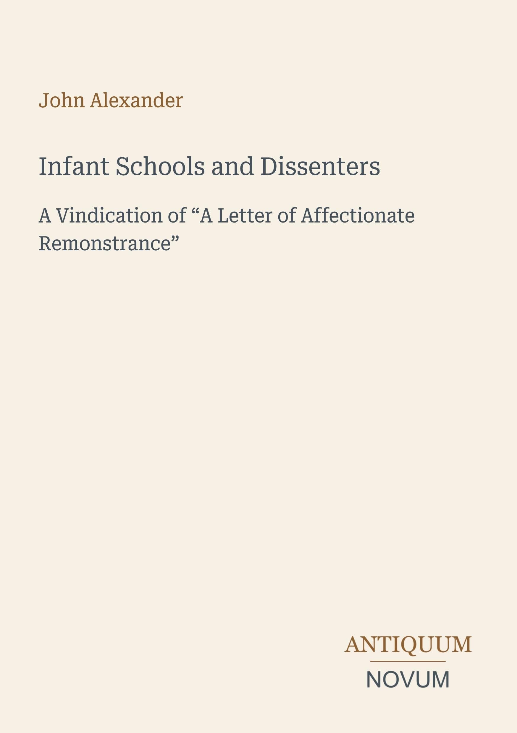 Infant Schools and Dissenters