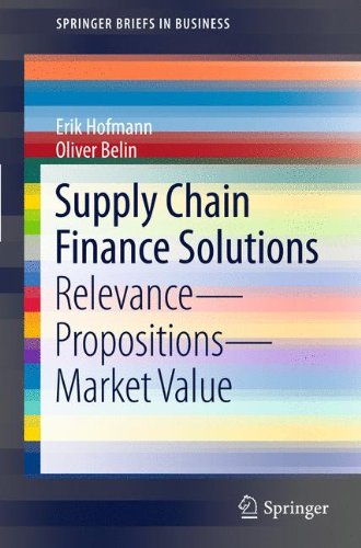 Supply Chain Finance Solutions: Relevance - Propositions - Market Value (SpringerBriefs in Business)