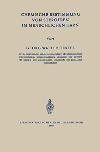 Chemische Bestimmung von Steroiden im Menschlichen Harn