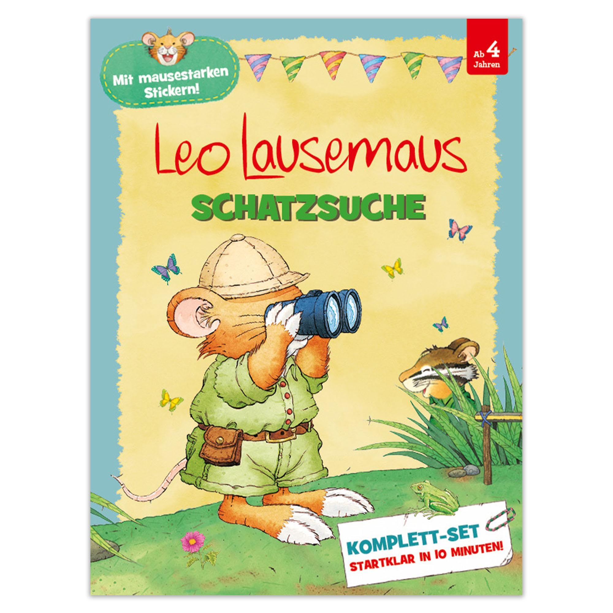 Leo Lausemaus - Schatzsuche Komplett-Set: Startklar in 10 Minuten: Aufregende Schatzsuchen und spannende Rätsel für Kinder ab 4 Jahren