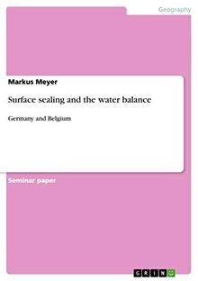 Surface sealing and the water balance: Germany and Belgium