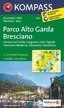 Parco Alto Garda - Bresciano: Wanderkarte mit Radrouten. GPS-genau. 1:25000