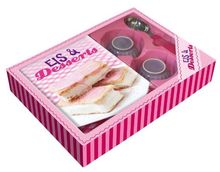 Buch-Box Eis & Desserts: Buch plusOriginal-Eisportionierer und 2 Keramik-Schälchen in dekorativer Geschenkbox