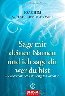 Sage mir deinen Namen und ich sage dir wer du bist: Die Bedeutung der 500 wichtigsten Vornamen