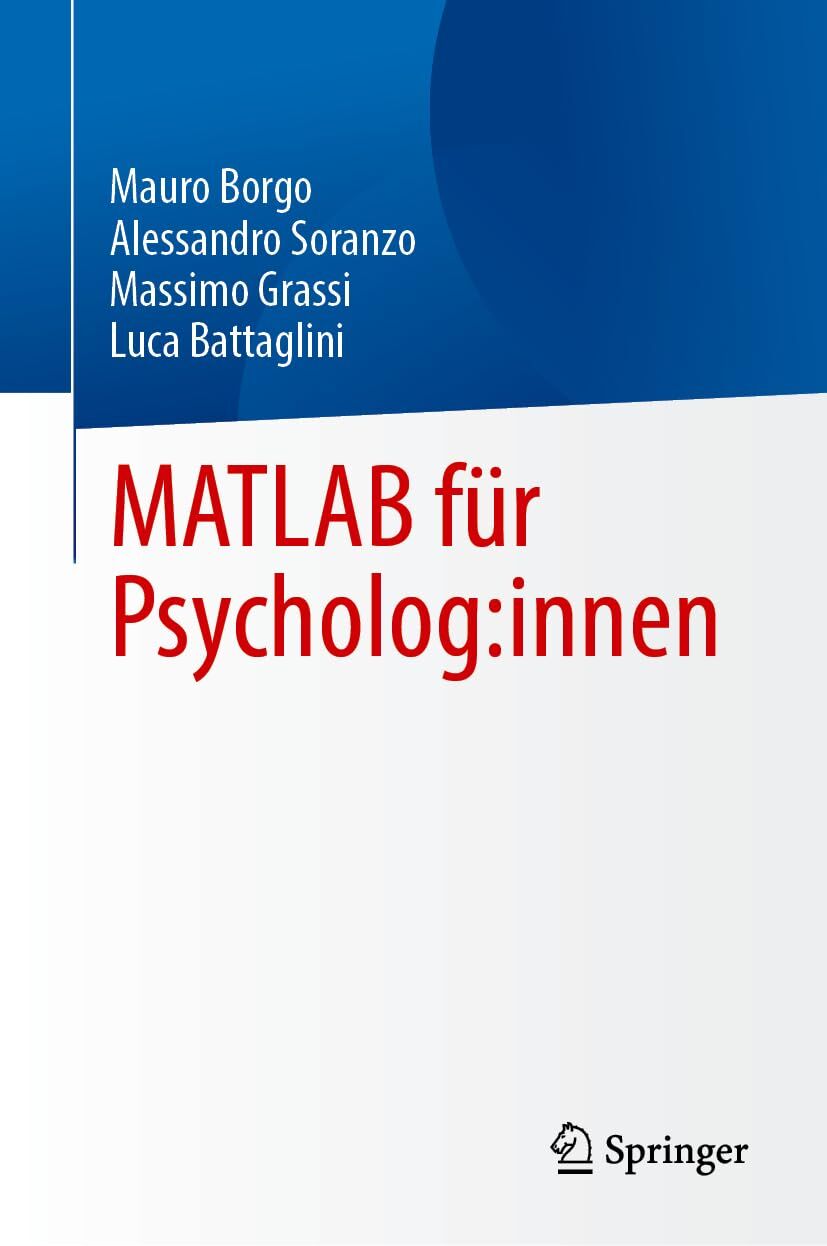 MATLAB für Psycholog:innen - Neuware
