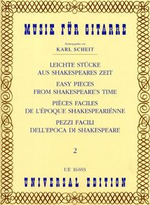 Leichte Stuecke aus Shakespeares Zeit 2. Gitarre