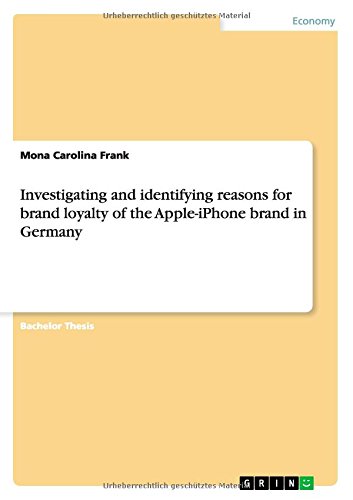 Investigating and identifying reasons for brand loyalty of the Apple-iPhone brand in Germany