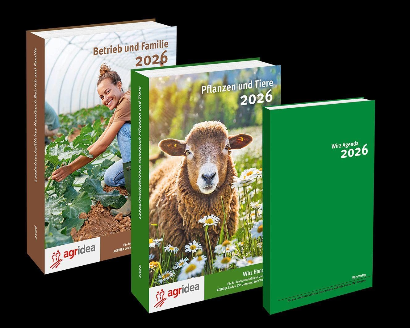 Wirz 2026 / Wirz Set, bestehend aus beiden Handbüchern und Agenda