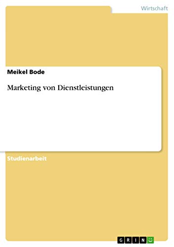 Marketing von Dienstleistungen
