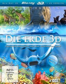 Die Erde 3D (Die Azoren 3D + Faszination Korallenriff 3D + Wildlife Südafrika 3D) [3D Blu-ray] [Collector's Edition] von Norbert Vander | DVD | Zustand sehr gut