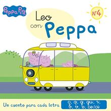 Leo con Peppa 4. Un cuento para cada letra : c, q, g, gu, r -sonido suave-, b, v, z, ce-ci (Leo con Peppa Pig)