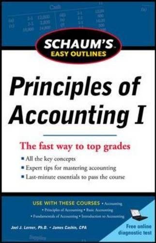 Schaum's Easy Outline of Principles of Accounting (Schaum's Easy Outlines)