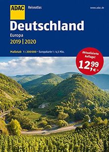 ADAC Reiseatlas Deutschland, Europa 2019/2020 1:200 000 (ADAC Atlanten) | Buch | Zustand gut