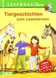 Lesemaus zum Lesenlernen Sammelbände, Band 5: Tiergeschichten zum Lesenlernen
