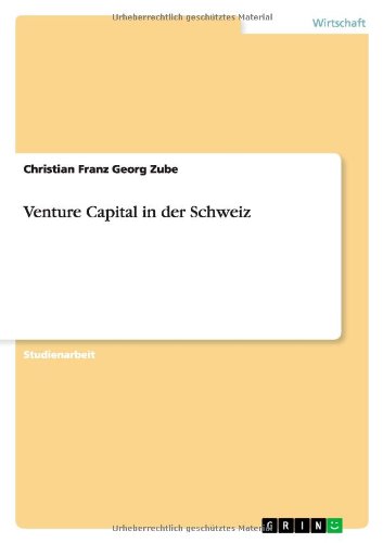 Venture Capital in der Schweiz
