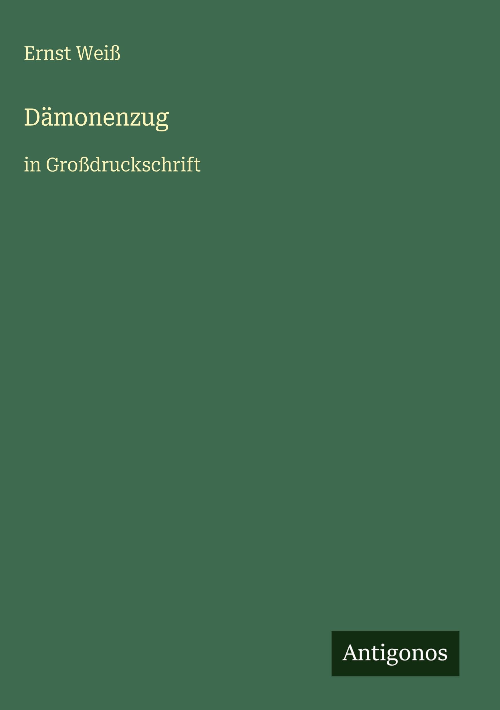 Dämonenzug: in Großdruckschrift