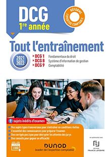 DCG 1re année : tout l'entraînement : réforme expertise comptable, 2021-2022