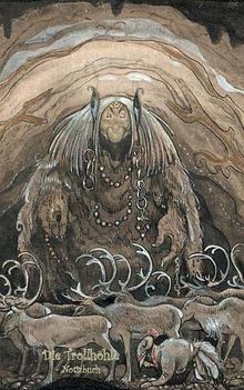 Die Trollhöhle - Notizbuch (Trolle und Goblins): Notebook, Fantasy, Fantasie, Fee, Märchen, Saga, Sage, nordisch, Elfen, verzaubert, Zauber, ... Erwachsene, Geschenkbuch, Geschenk