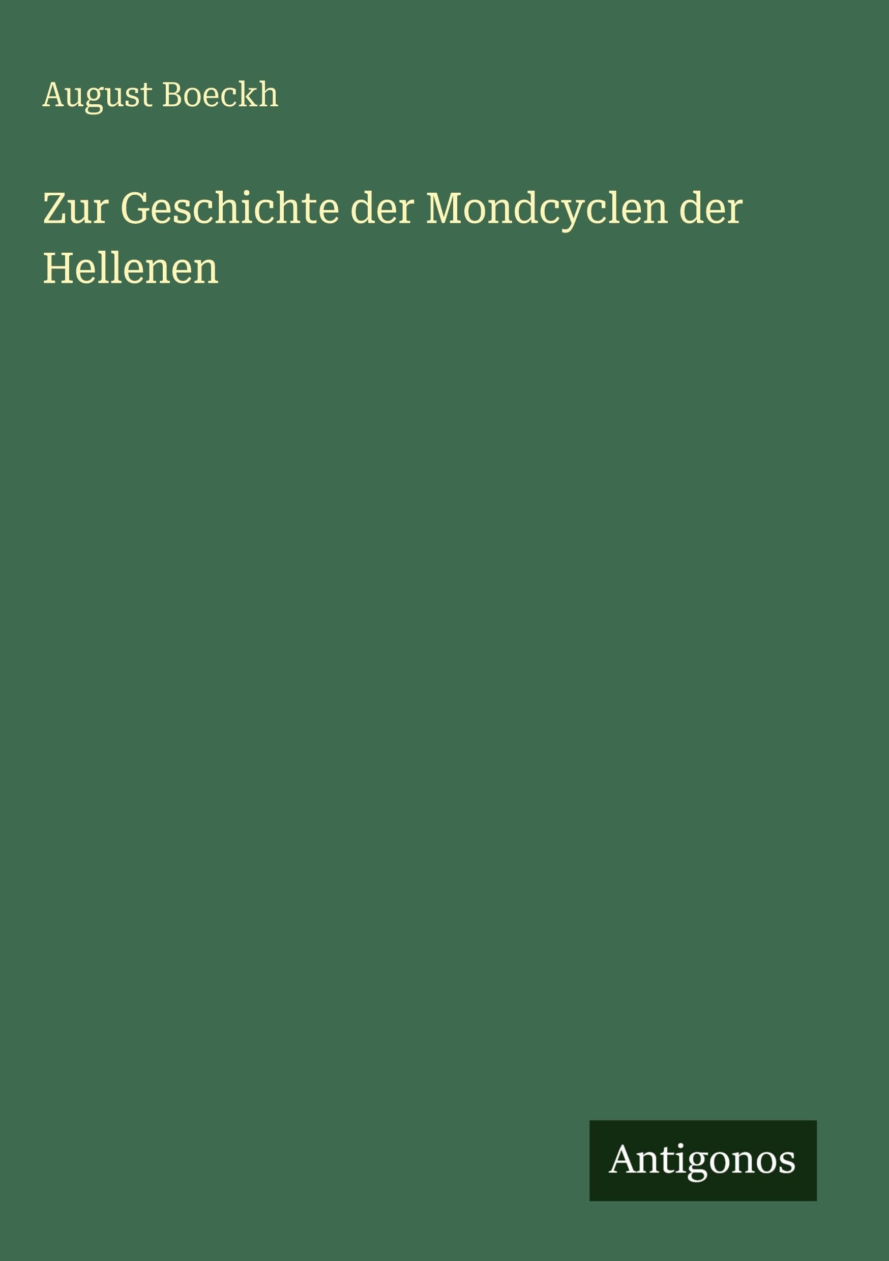 Zur Geschichte der Mondcyclen der Hellenen