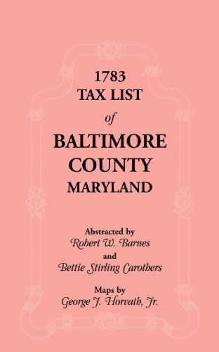 1783 Tax List of Baltimore County
