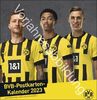 BVB Postkartenkalender 2024. Kleiner Kalender für große Fans: Die Stars von Borussia Dortmund in einem Tischkalender zum Aufstellen oder Aufhängen. Jeden Monat eine Spieler-Postkarte.