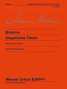 Ungarische Tänze: Vierhändige Fassung. Nach den Quellen. Klavier 4-händig. (Wiener Urtext Edition)