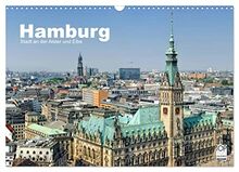 Hamburg Stadt an der Alster und Elbe (Wandkalender 2023 DIN A3 quer), Calvendo Monatskalender