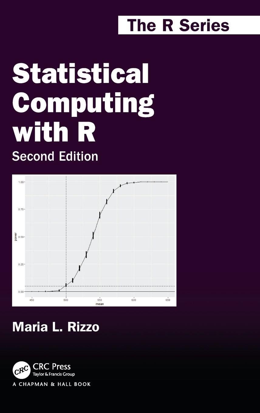 Statistical Computing with R, Second Edition (Chapman & Hall/Crc the R)