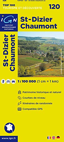 IGN Karte, Tourisme et découverte St-Dizier, Chaumont (Ign Map)