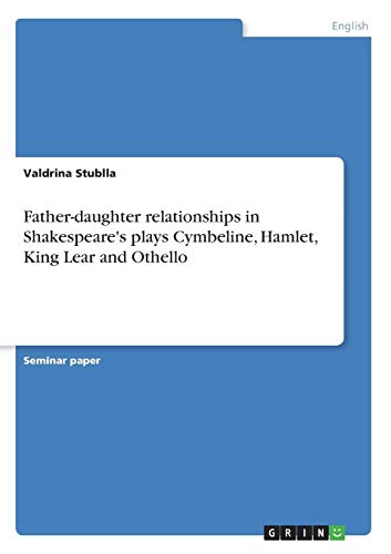 Father-daughter relationships in Shakespeare's plays Cymbeline, Hamlet, King Lear and Othello