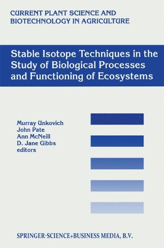 Stable Isotope Techniques in the Study of Biological Processes and Functioning of Ecosystems (Current Plant Science and Biotechnology in Agriculture, Band 40)
