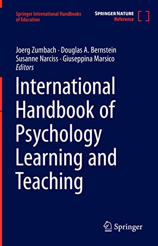 International Handbook of Psychology Learning and Teaching (Springer International Handbooks of Education)