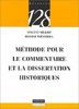 Méthode pour le commentaire et la dissertation historiques (128)