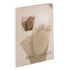 Hama Baby Tagebuch Baby Feel für Jungen und Mädchen (Album 20,5 x 28 cm, Babytagebuch mit 44 illustrierten Seiten) Sand