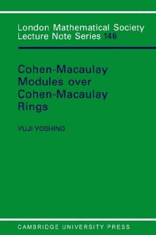 LMS: 146 Cohen Macauley Modules (London Mathematical Society Lecture Note Series, Band 146)