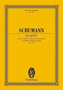 Streichquartett A-Dur: op. 41/3. Streichquartett. Studienpartitur. (Eulenburg Studienpartituren)