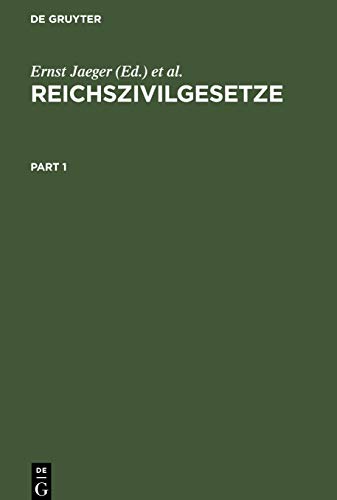 Reichszivilgesetze: Eine Sammlung der wichtigsten Reichsgesetze über bürgerliches Recht und Rechtspflege. [Ausgabe für Sachsen]
