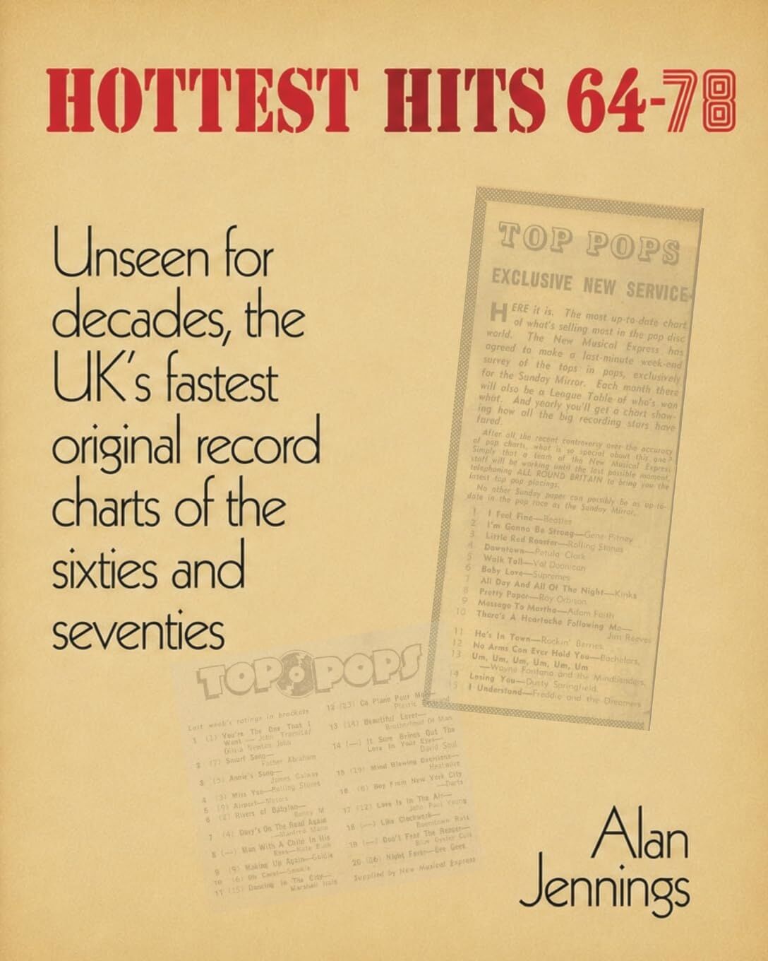 Hottest Hits 64-78 - Unseen for decades, the UK's fastest original record charts of the sixties and seventies