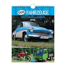 Trötsch Wochenkalender zum Hängen DDR Fahrzeuge 2023: Wandkalender