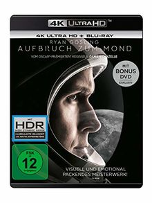 Aufbruch zum Mond  (4K Ultra HD) (+ Blu-ray 2D) (+ Bonus-DVD) von Chazelle, Damien | DVD | Zustand sehr gut