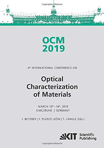 OCM 2019 - Optical Characterization of Materials : Conference Proceedings