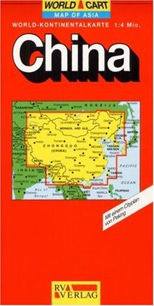 RV World-Kontinentalkarte 1:4 Mio. China