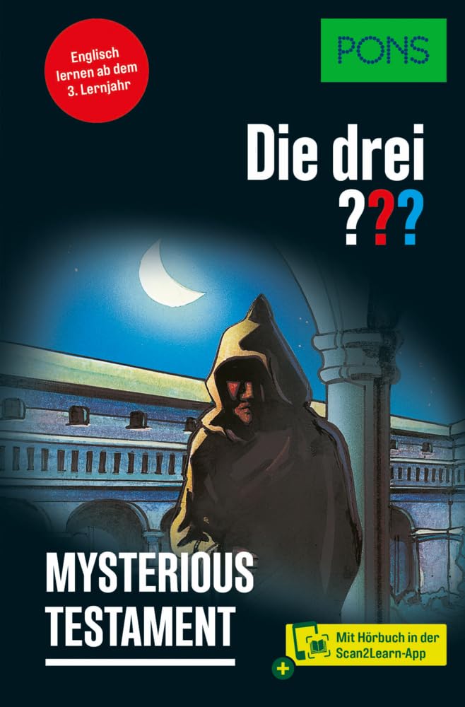 PONS Die Drei ??? Mysterious Testament: Englisch lernen mit Justus, Peter und Bob - mit Scan2Learn-App