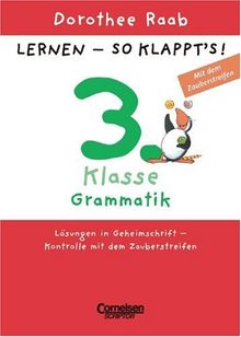 Lernen - so klappt's. Klasse 3 Grammatik