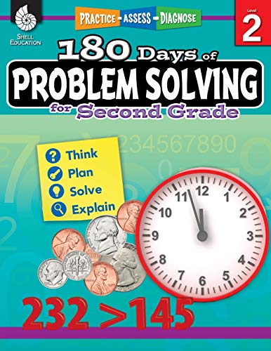 180 Days of Problem Solving for Second Grade: Practice, Assess, Diagnose (Practice-Assess-Diagnose: 180 Days of Practice, Level 2)
